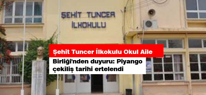 Şehit Tuncer İlkokulu Okul Aile Birliği'nden duyuru