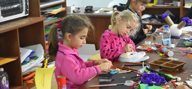 Çocuk sanat eğitimi başladı