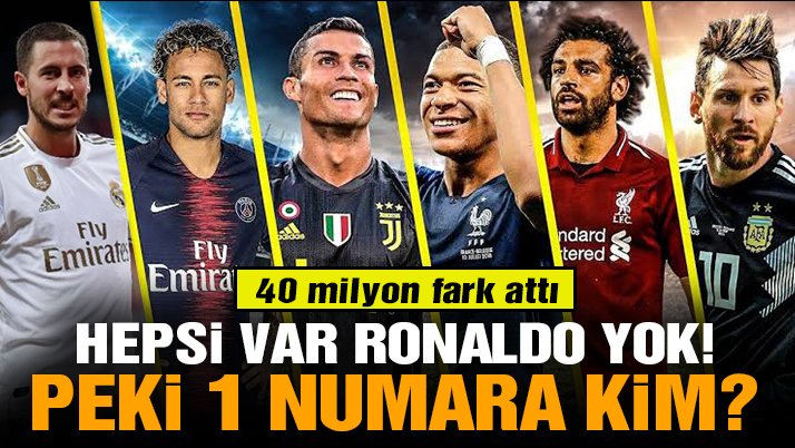 En değerli futbolcu 225 milyon avroyla PSG’nin yıldızı Mbappe!