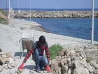 Girne Belediyesi Girne Kalesi arkasında çalışma başlattı