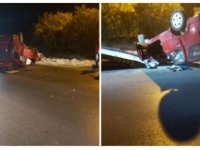 Takla attı, olay yerinden kaçtı