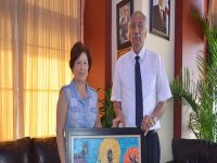 Nidai Güngördü,Pervin Özgeçen’i kabul etti.