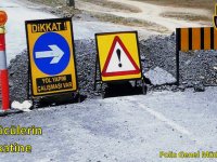 Dipkarpaz-Zaferburnu yolunda asfaltlama çalışması