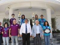 Maliye Bakanı Berova, KKTC Taekwondo Milli takımını kabul etti...