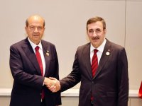 Cumhurbaşkanı Tatar, Türkiye Cumhuriyeti Cumhurbaşkanı Yardımcısı Yılmaz ile görüştü