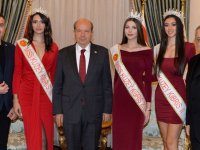 Tatar, Günkut ile Miss Kuzey Kıbrıs ve Bay Kuzey Kıbrıs’ta dereceye girenleri kabul etti