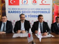 Girne ve Düzce belediyeleri kardeş şehir protokolü imzaladı