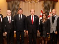 Cumhurbaşkanı Tatar, DAÜ Rektörü ve heyetini kabul etti