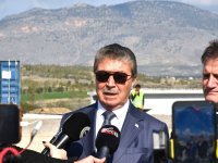 Üstel ile Bakan Arıklı, Lefkoşa Kuzey Çevre Yolu yapım çalışmalarını inceledi