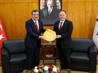 Meclis Başkanı Öztürkler, TC Cumhurbaşkanı Yardımcısı Yılmaz’ı kabul etti