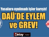 DAÜ-SEN'den Rektörlük Önünde Protesto: Maaş Kesintilerine ve Gecikmelere Tepki