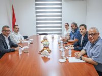 Erhürman, DAÜ-SEN yetkililerini kabul etti