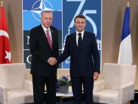 Cumhurbaşkanı Erdoğan, Macron ile görüştü