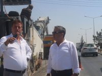 Arıklı, Hamitköy'den İskele'ye uzanan yol çalışmalarını inceledi: Yolların her noktasını iyileştireceğiz