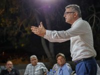 Erhürman, Karpaz'da : Egemenlik hakkını almak için adayım, lafını etmek için değil