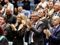 Erhürman çifti, Cumhurbaşkanlığı Senfoni Orkestrası’nın sezon açılış konserini izledi