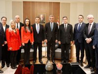 Erhürman, Kıbrıs Üniversiteler Birliği heyetini kabul etti