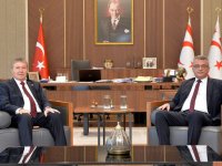 Erhürman, Başbakan Üstel’i kabul etti: Karşılıklı görüş alışverişinde bulunuldu