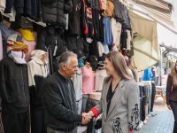 İncirli, Lefkoşa Surlariçi’nde esnafın yeni yılını kutladı