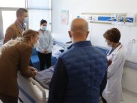 Nilden Bektaş Erhürman, Onkoloji Hastanesi’ni ziyaret etti