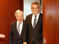 Erhürman, Guterres ile bir araya geldi