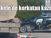 İskele'de kaza! Yaralılar var!