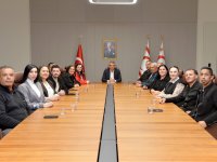 Cumhurbaşkanı Tufan Erhürman, DAÜ BİR-SEN yönetimini kabul etti