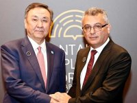 Erhürman, Türk Devletleri Teşkilatı Genel Sekreteri Ömüraliyev ile Görüştü