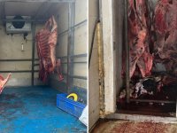 Hamitköy’de 1,395 kilo büyükbaş ve 70 kilo küçükbaş ete el konularak imha edildi