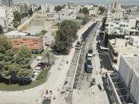 Mağusa Salamis yolunda asfaltlama başladı