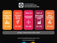 ARUCAD, THE Impact Rankings 2026’da Sürdürülebilir Şehirler ve Topluluklar Alanında Dünyanın İlk 400 Üniversitesi Arasında Yer Aldı