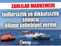 Gemi kazası zanlıları aleyhine “tedbirsizlik ve dikkatsizlik sonucu ölüme sebebiyet verme” suçlaması getirildi