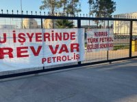 Kıbrıs Türk Petrolleri’nde grev yarın da sürecek: Dolum Tesisi önünde kitlesel açıklama