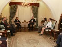 Akıncı, FEMS temsilcilerini kabul etti