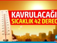 Hava sıcaklığı 41-42 derece dolaylarında