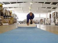 Halı fabrikasında "turkuaz mesaisi"