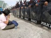 Göstericilerin kampları boşaltıldı