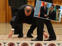 Erdoğan yeniden bayrakları yerden aldı cebine koydu