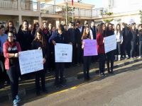 Bekirpaşa Lisesi'nde Özgecan Eylemi