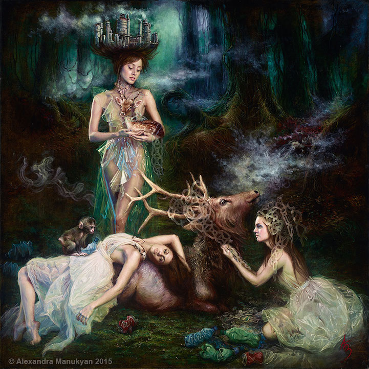 AlexandraManukyan6EchoesofHope40x40oilonBelgianlinen