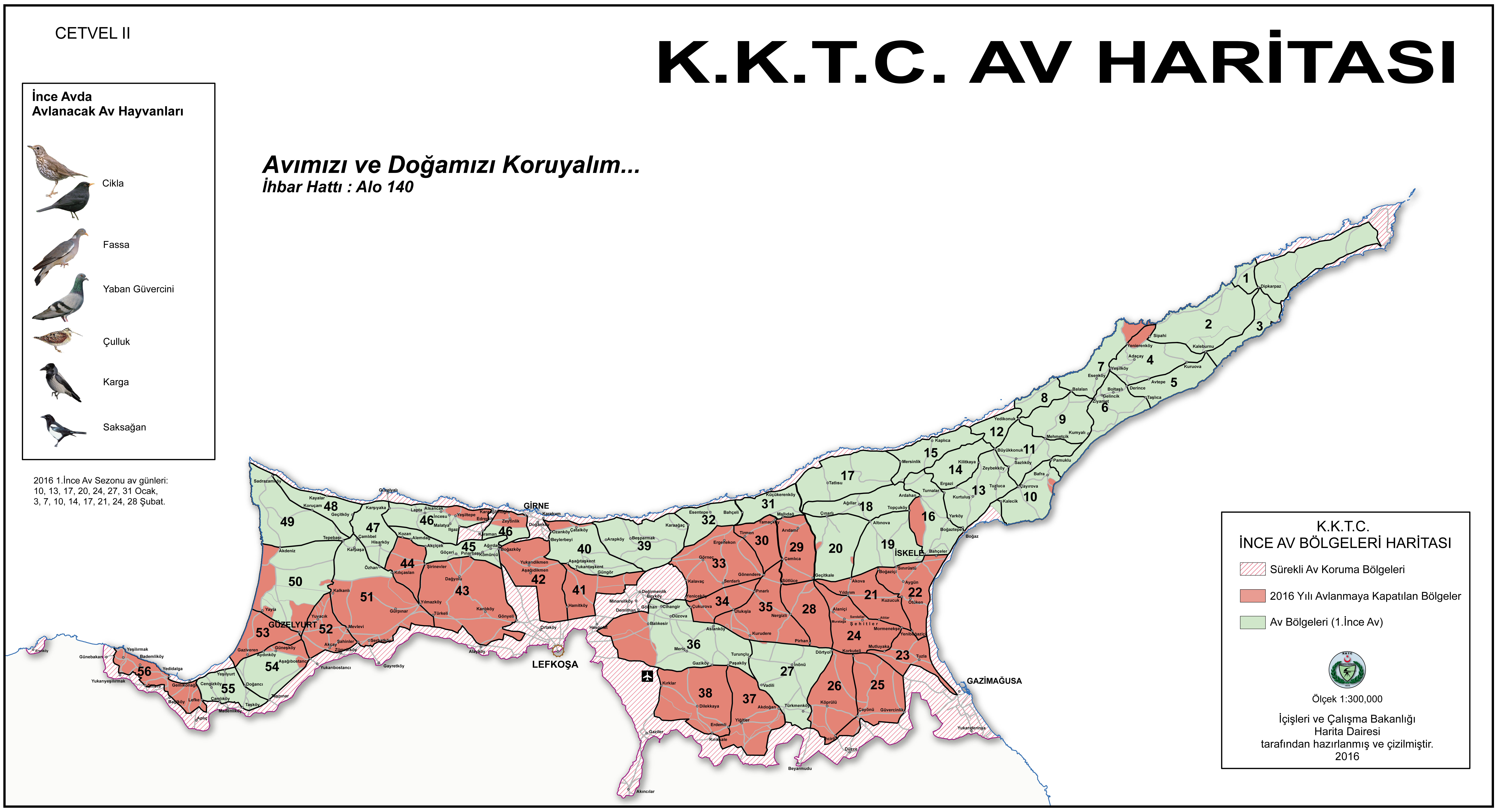 1 ince av 2016 harita