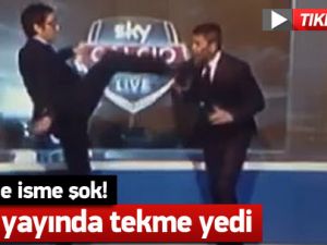 Efsane isme canlı yayında tekme!